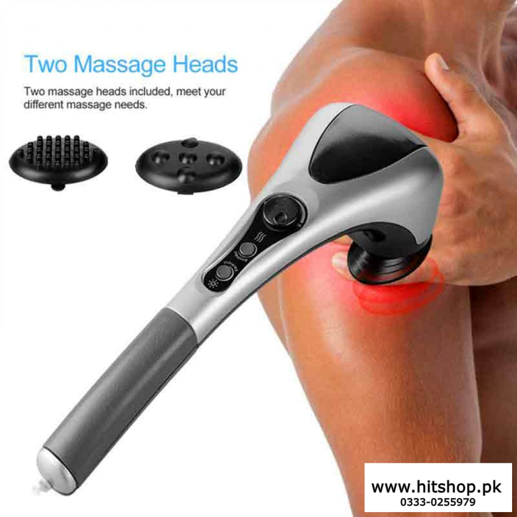 Body Massager Double Head Therapy Massager With Infrared Light Heat Function